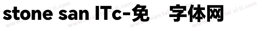 stone san ITc字体转换